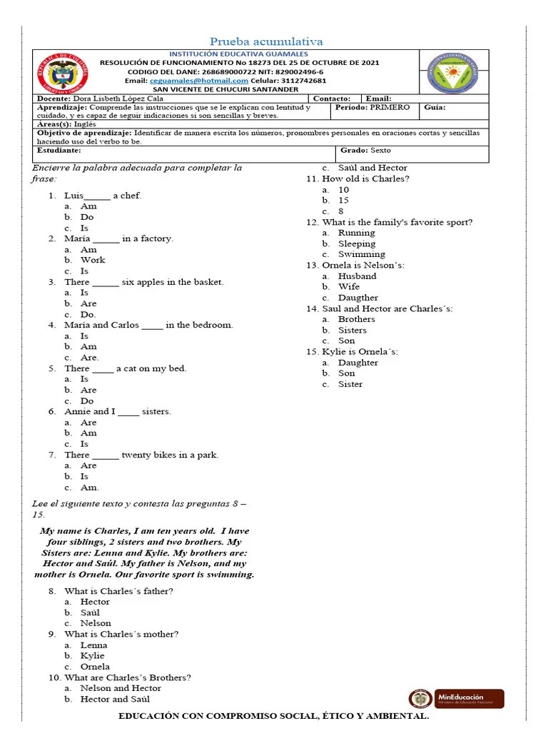 Pruebas Primer Parcial 6to A O Pdf Oraci N Ling Stica America - Best Dark Designs in Ultra HD