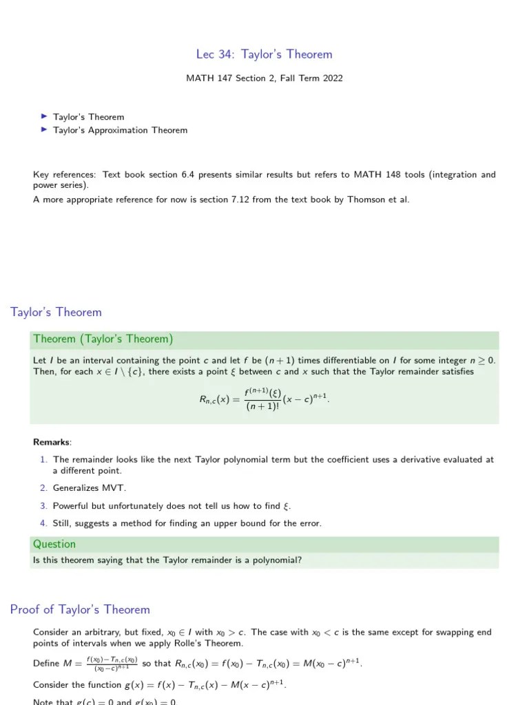 Lecture 34 | PDF | Mathematics | Mathematical Relations