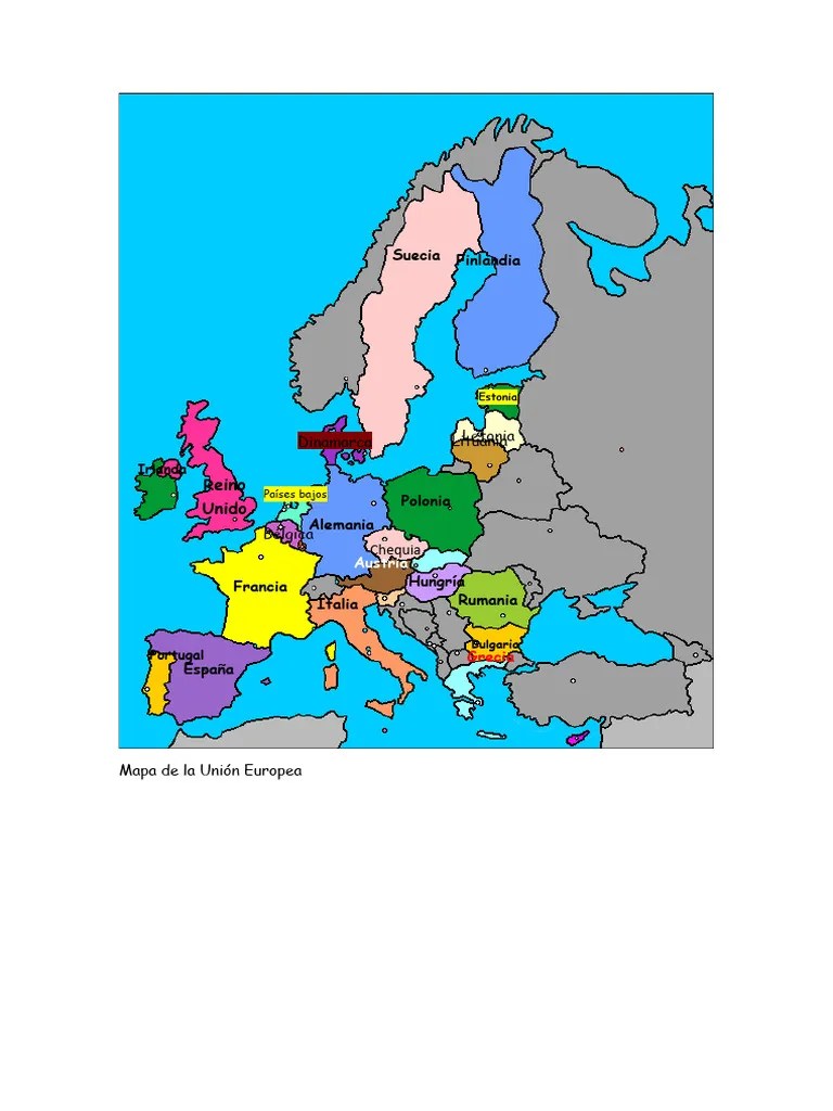 Mapa De La Unión Europea | PDF