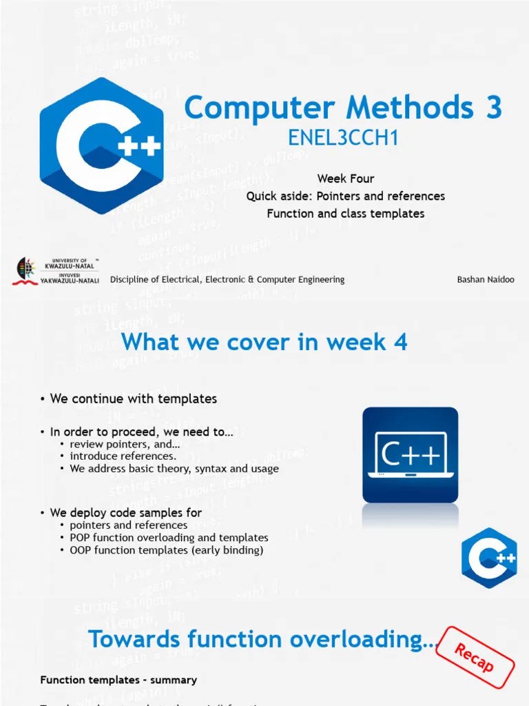 Computer Methods Lecture 3 | PDF | Pointer (Computer Programming ...