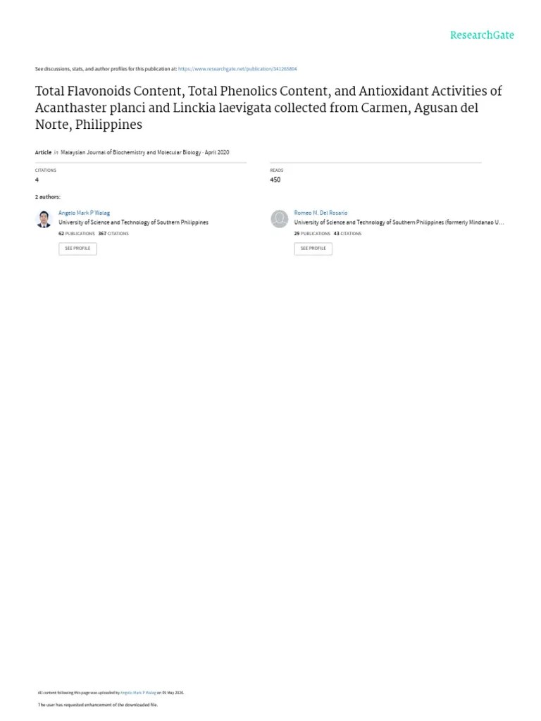 Antioxidant 5 | PDF | Polyphenol | Antioxidant