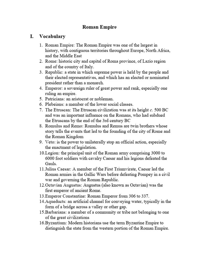 Roman Empire | PDF | Roman Republic | Ancient Rome