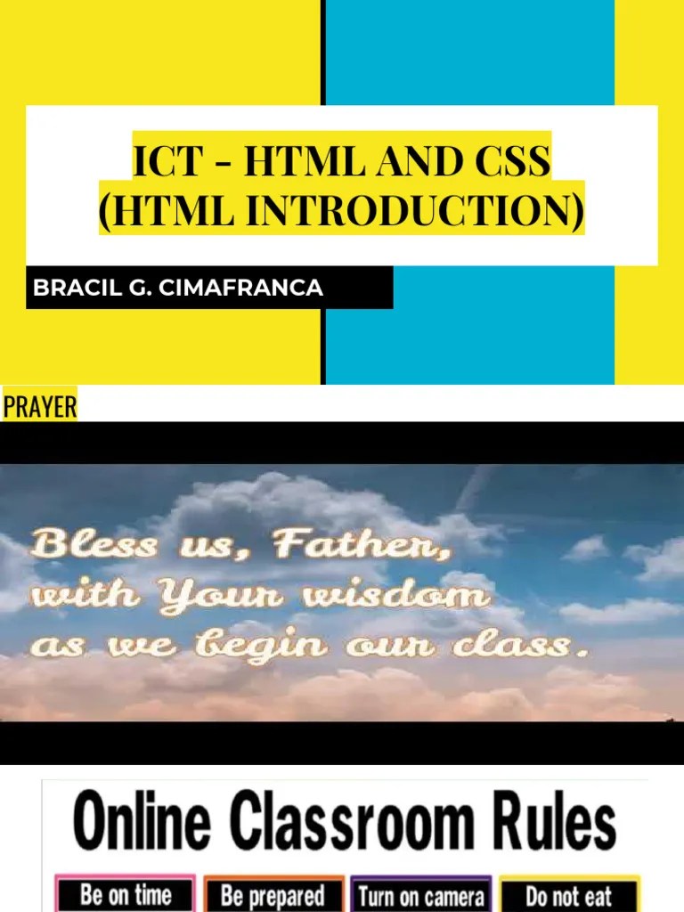 2grade 9 Ict HTML And CSS HTML Introduction And Text Editors | PDF