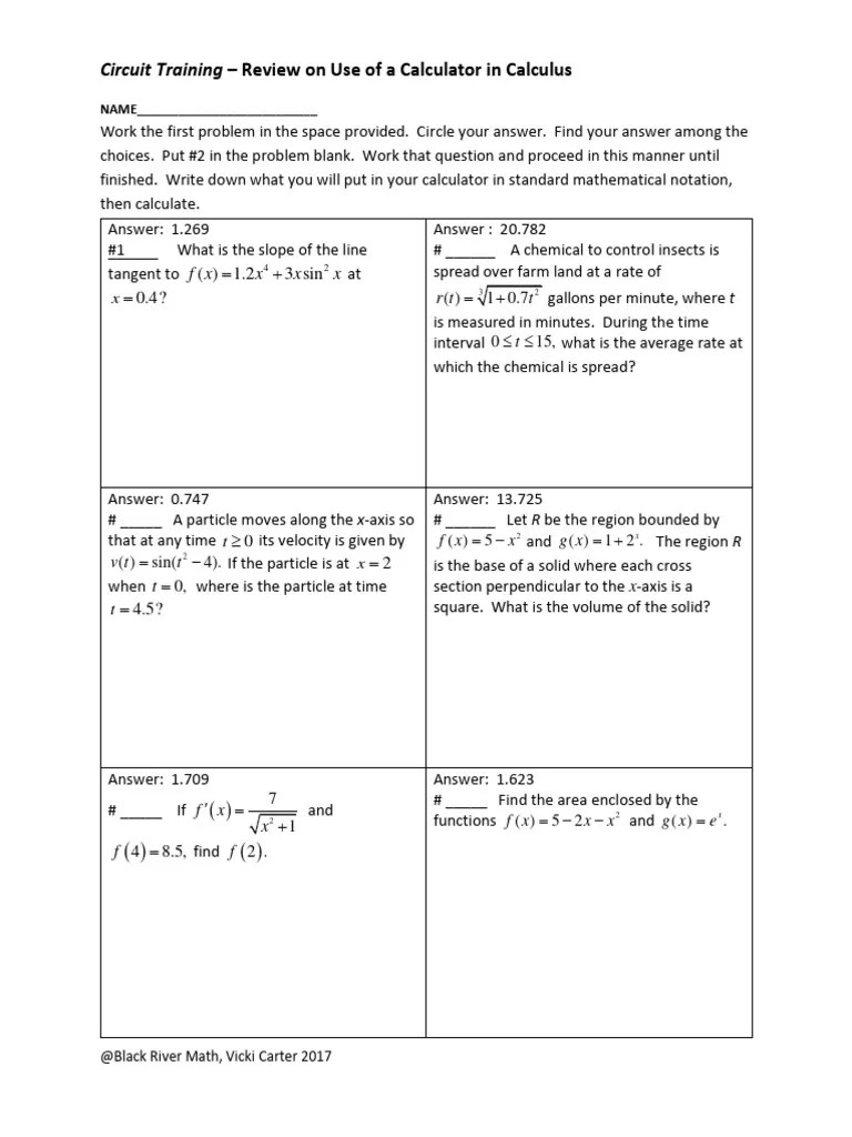 27 Using A Calculator On The AP Calculus Exam-1 | PDF | Velocity | Calculus