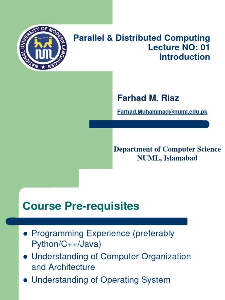Part 1 Lecture 1 Introduction Parallel Computing Pdf Parallel - Light Image Collection - Full HD Quality