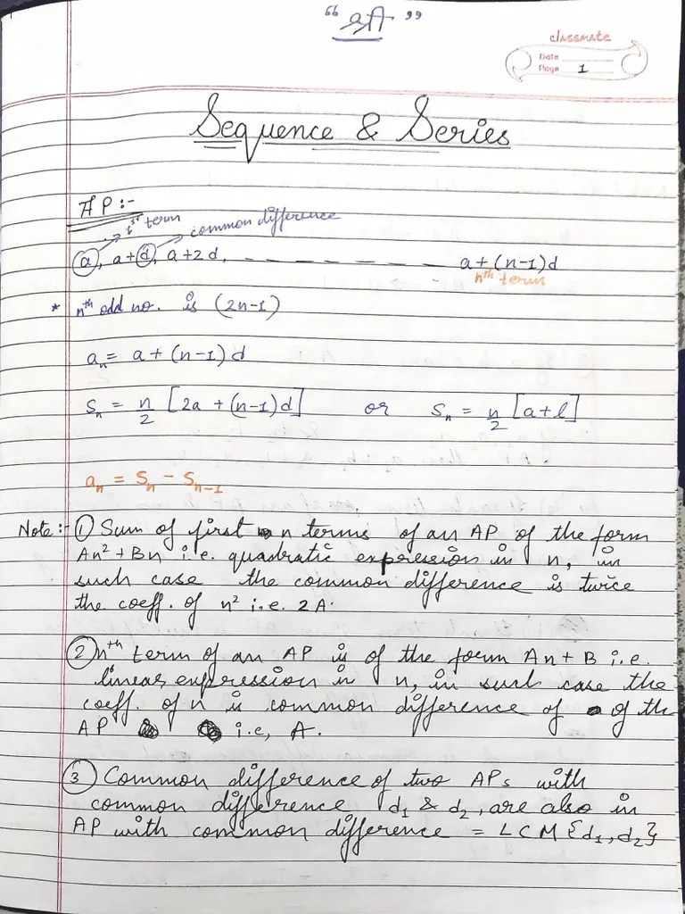 Sequence And Series | PDF