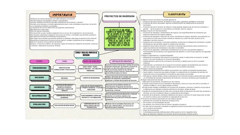 Proyectos De Inversion | PDF | Inversiones | Business