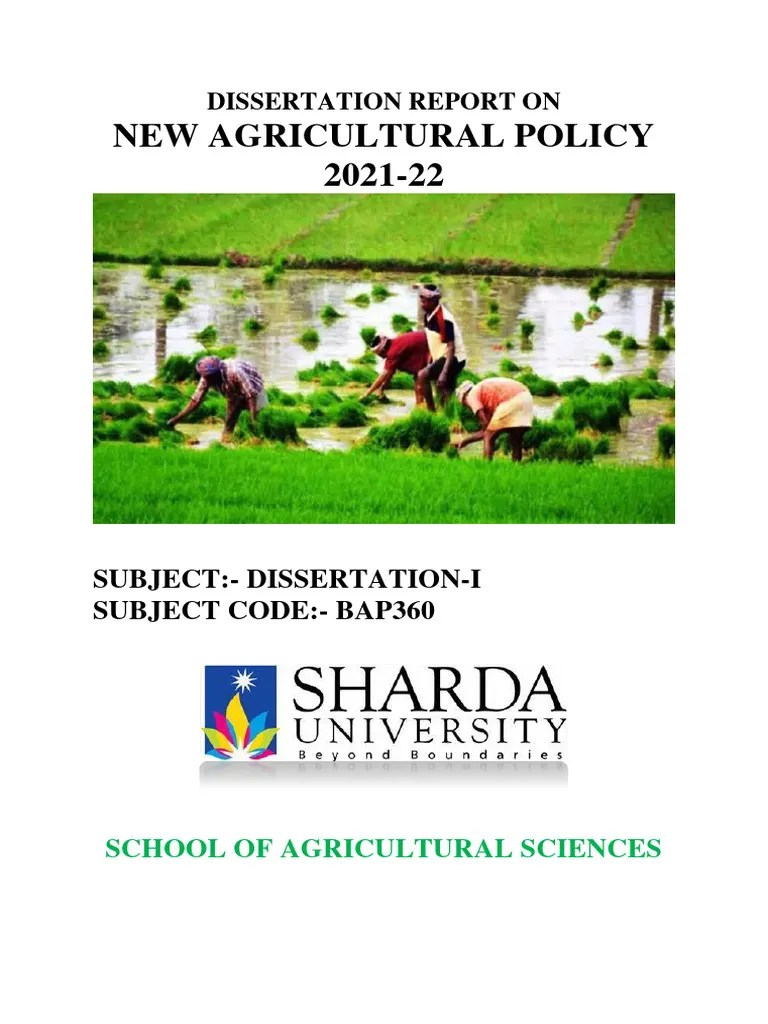 New Agricultural Policy | PDF | Agriculture | Agricultural Policy