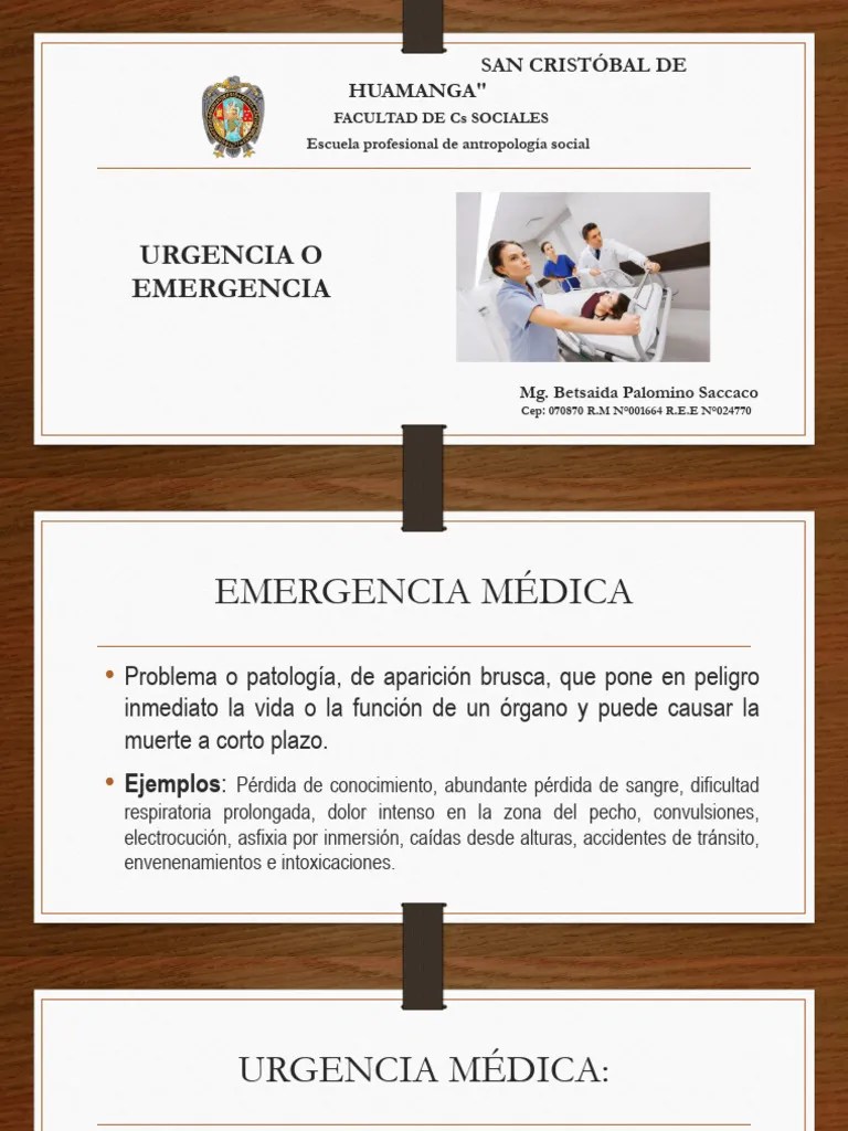 Diferencias Entre Urgencias Y Emergencias | PDF