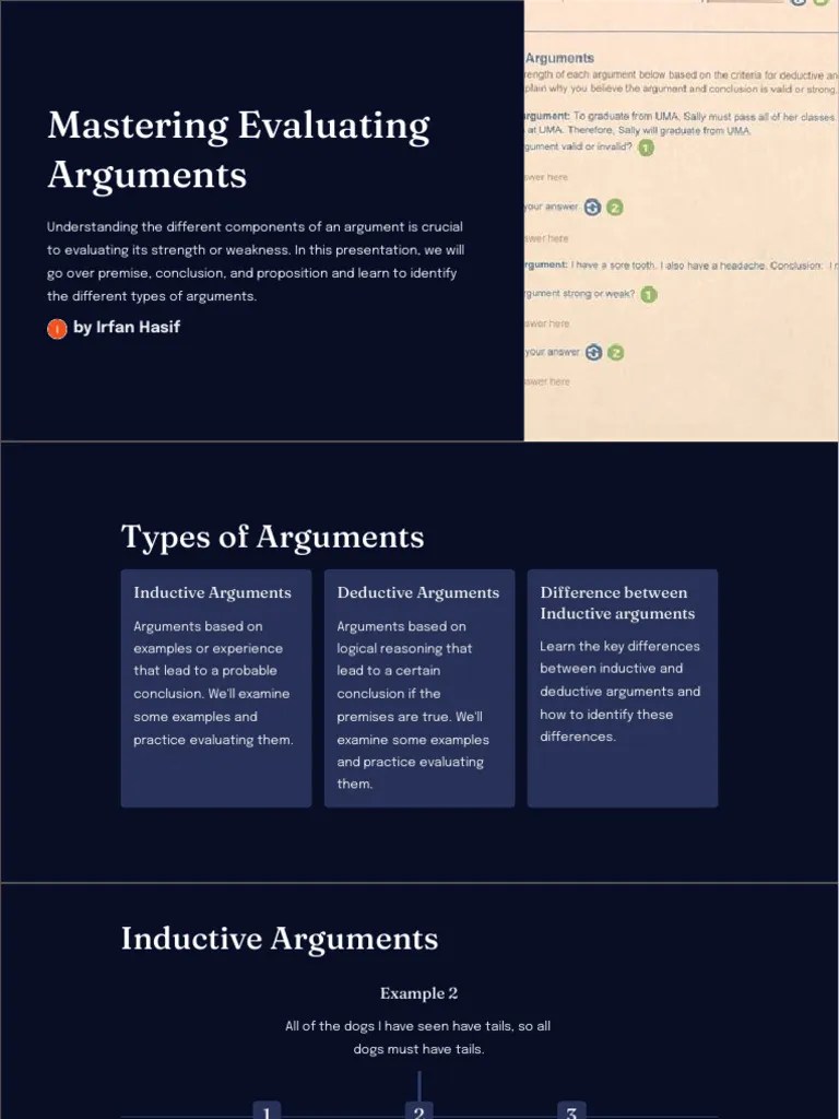 Mastering-Evaluating-Arguments | PDF | Argument | Fallacy