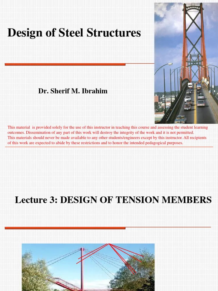 03-Tension Members | PDF | Truss | Deformation (Engineering)