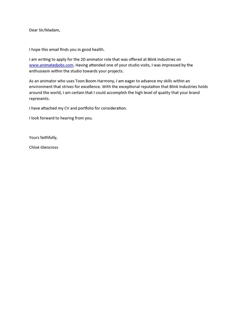 Cover Letter 2024 - New | PDF