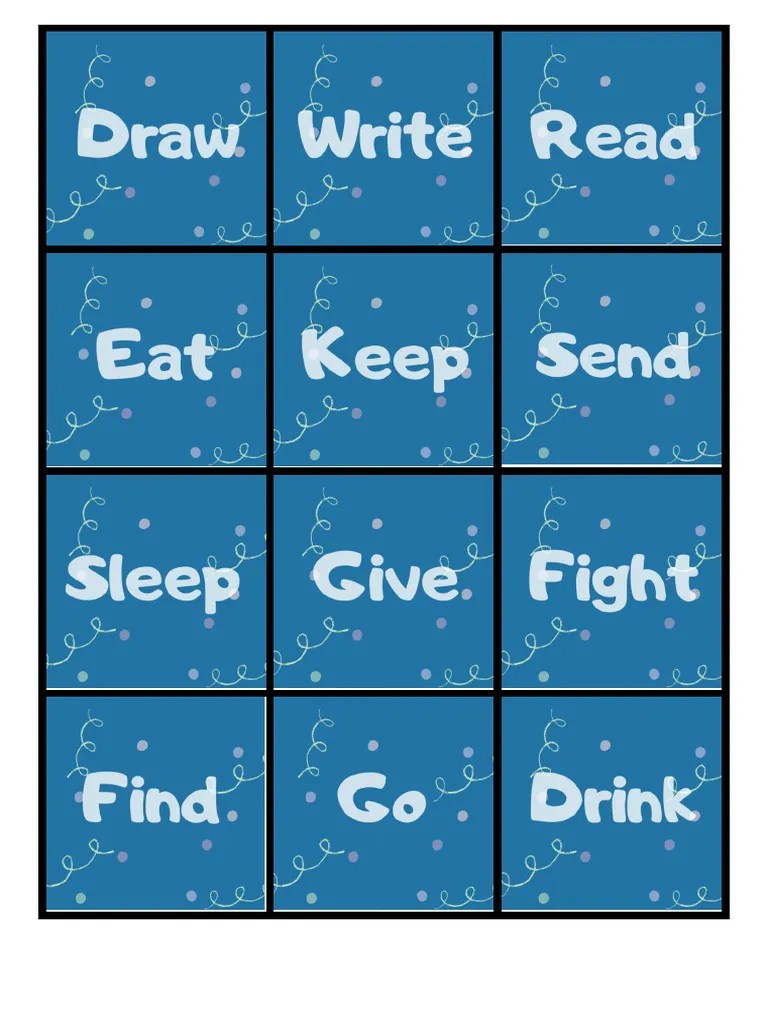 Irregular Verbs Flashcards | PDF