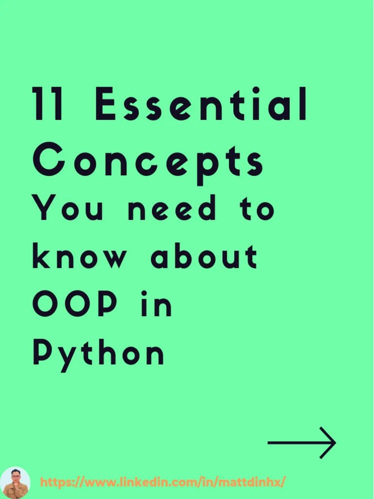 11 Essential Python OOP Concepts | PDF | Class (Computer Programming) | Method (Computer ...