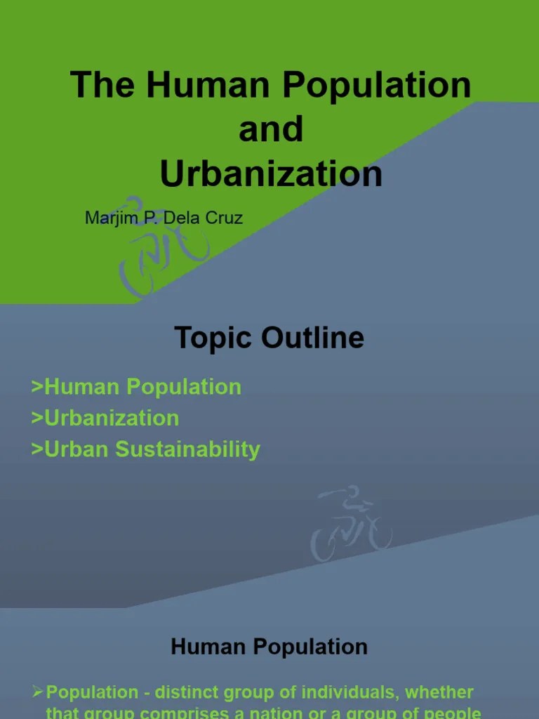 Human Population And Urbanization | PDF | Demography | Environmental Social Science