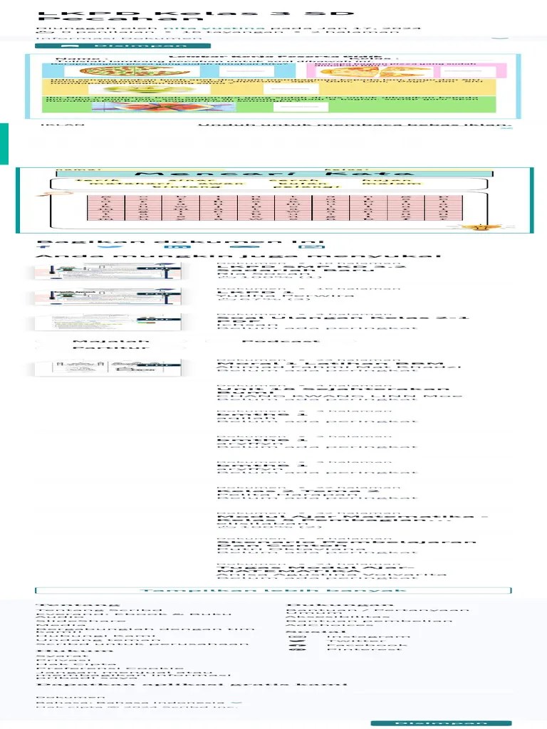 LKPD Kelas 3 SD Pecahan PDF | PDF