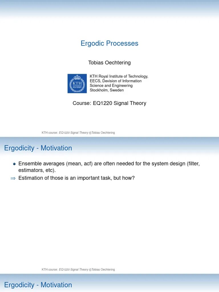 Lecture 3 | PDF | Stationary Process | Stochastic Process