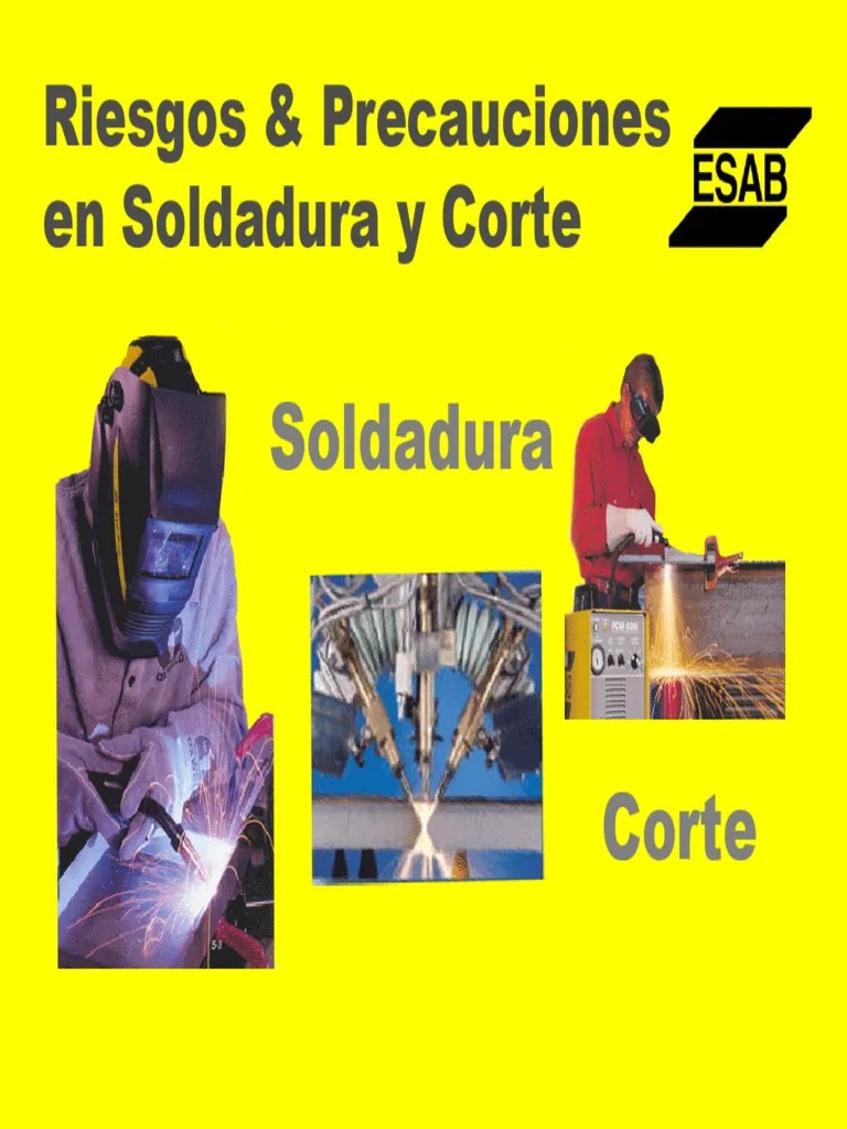 Riesgo & Precauciones Soldadura Y Corte | PDF | Soldadura | Construcción