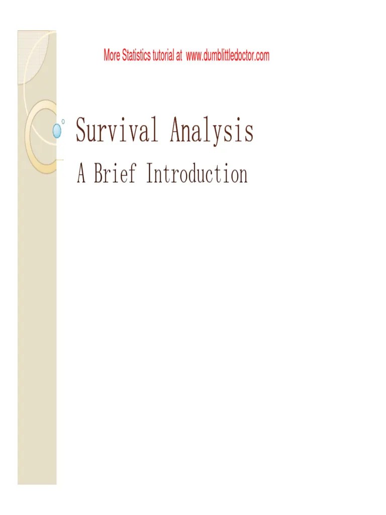 Regression Lecture Survival Analysis | PDF | Statistics | Actuarial Science