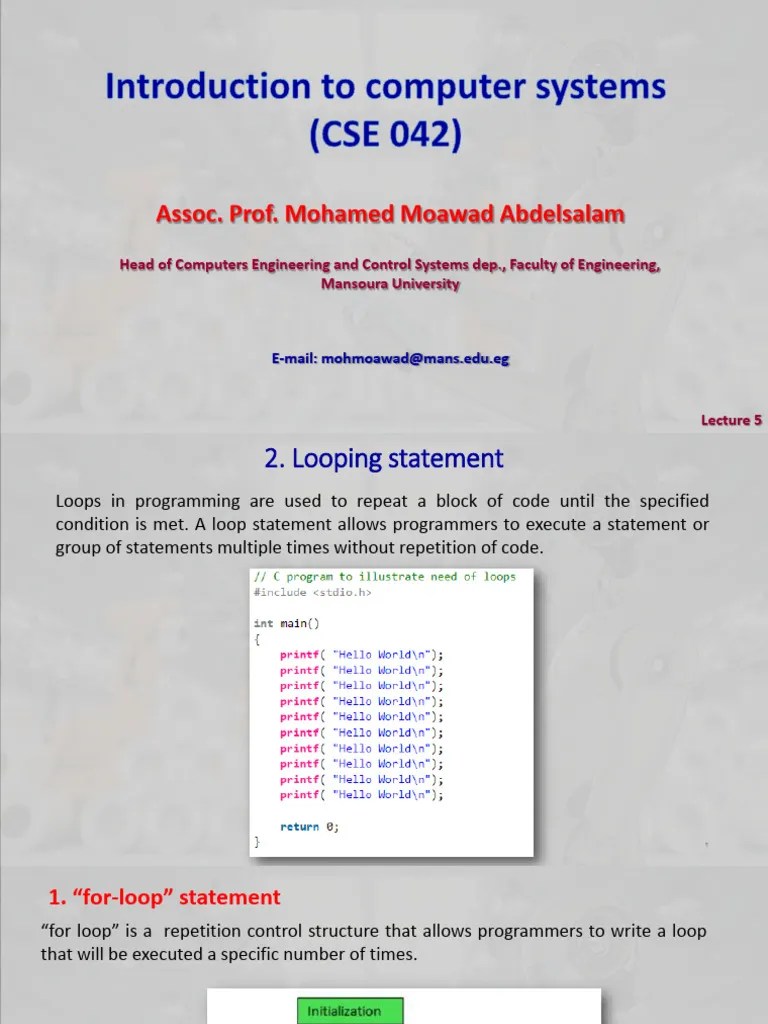 Lecture 5 | PDF | Control Flow | Computer Programming