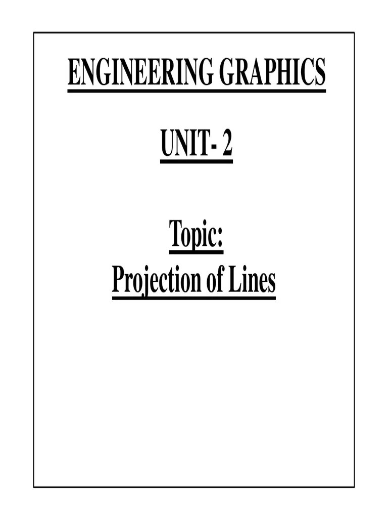 Projections Of Line | PDF | Perpendicular | Geometry