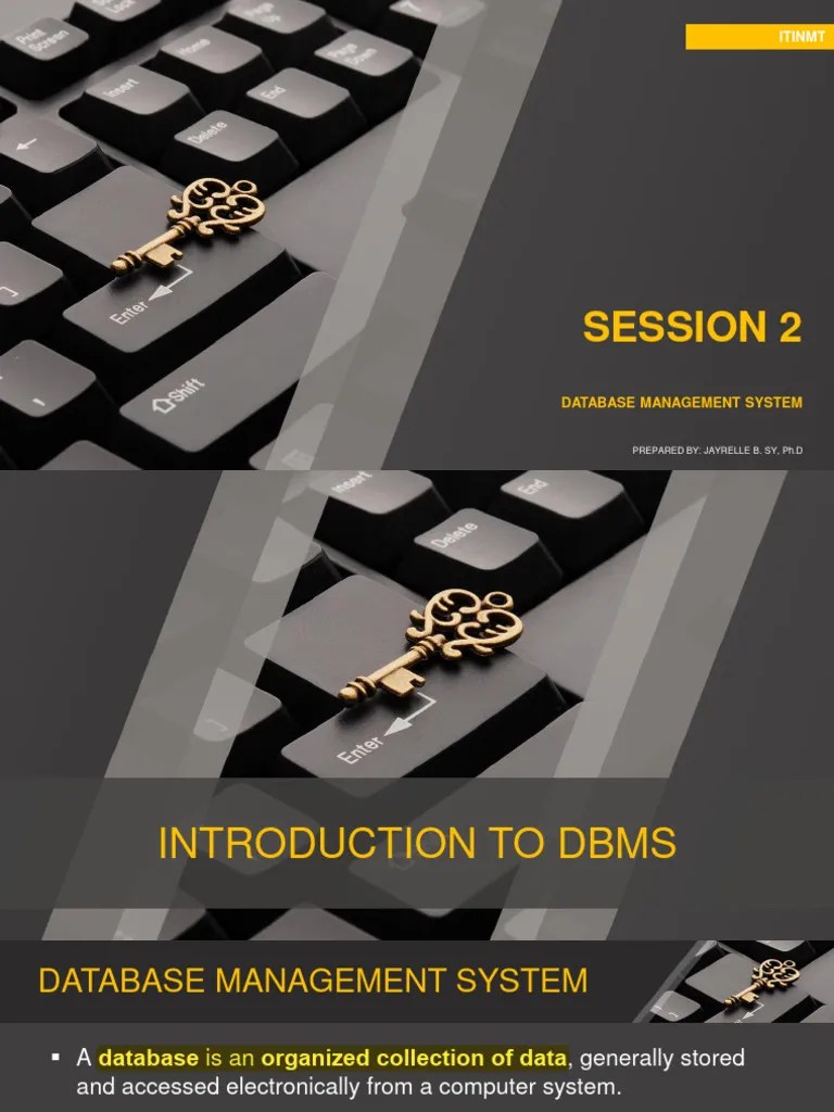 SESSION 2 - Fundamentals Of DBMS - Old | PDF | Databases | Database Schema