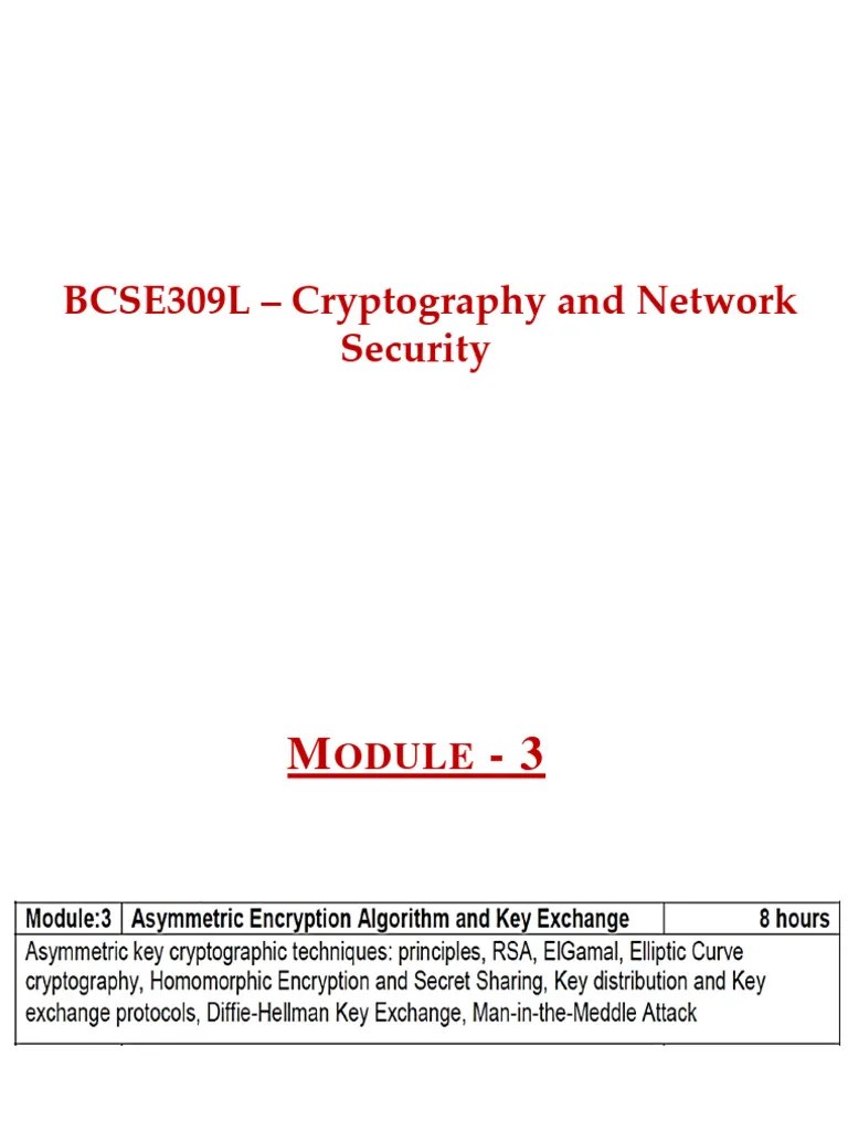 CNS - M3 - Asymmetric, RSA | PDF | Public Key Cryptography | Key ...