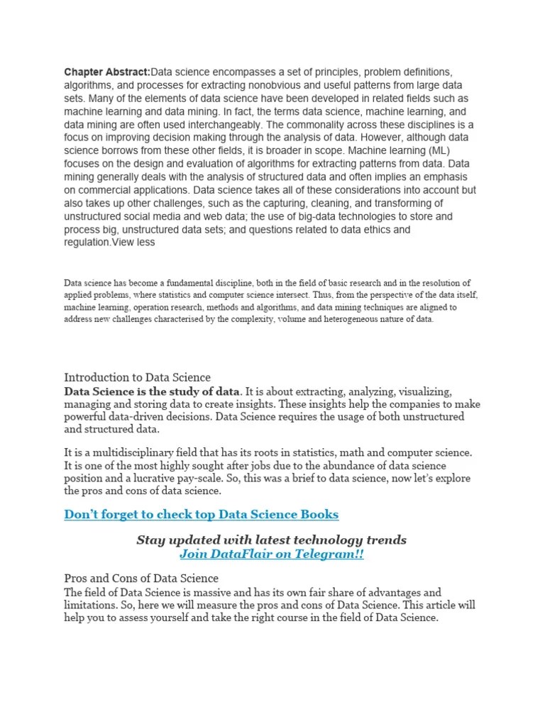Data Science | PDF | Data Science | Data