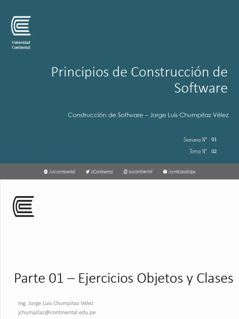 Semana 03 - Clases Y Objetos - Ejercicios | PDF | Constructor ...