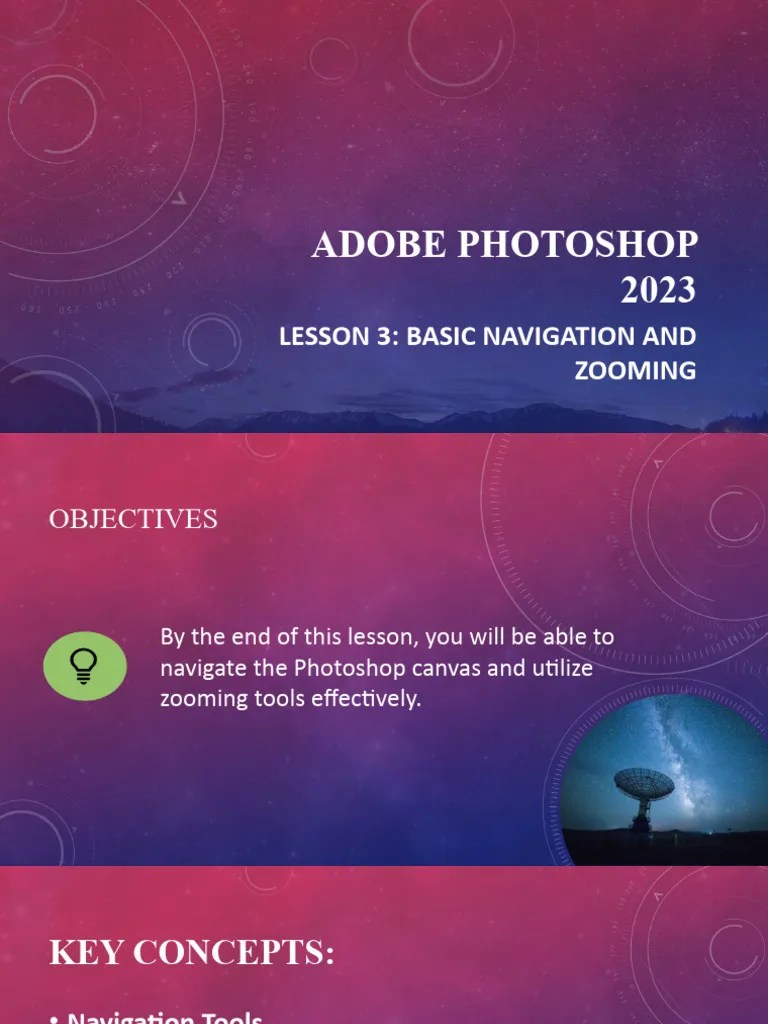 Photoshop Navigation & Zoom Guide | PDF | Art