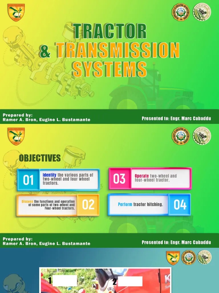 Tractors And Transmission | PDF | Tractor | Tillage