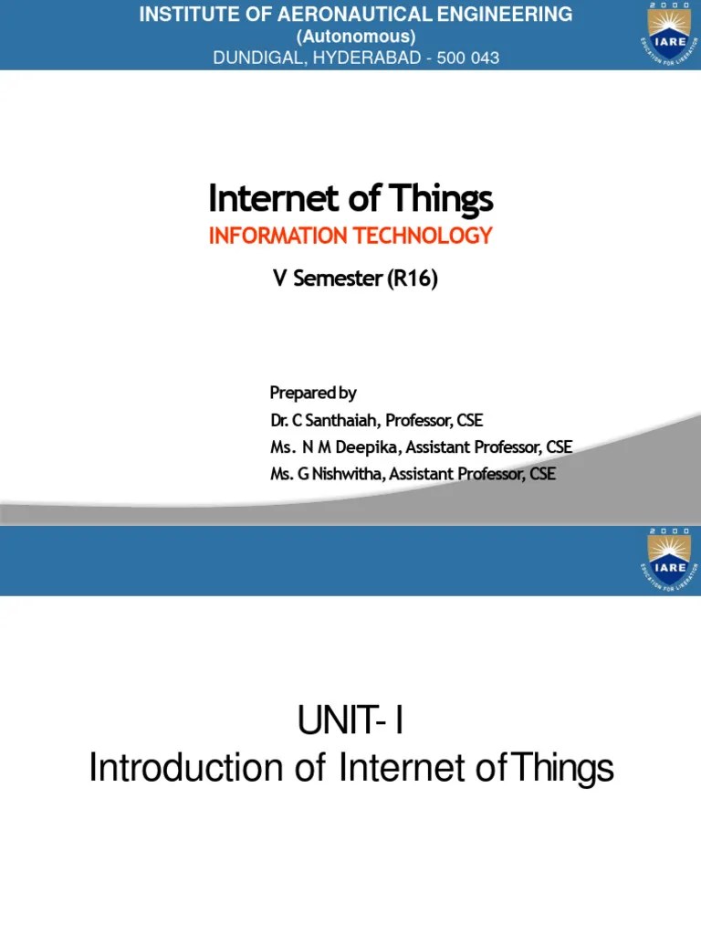 IOT Unit-1 & Unit-3 | PDF | Internet Of Things | Cloud Computing