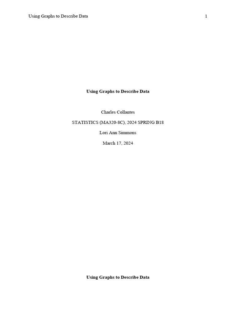 Unit 2 Assignment Using Graphs To Describe Data | PDF | Pie Chart ...
