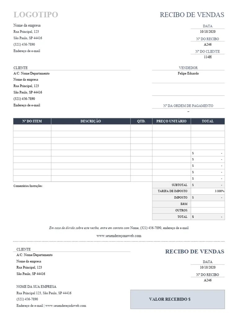 Modelo Recibo | PDF | Business