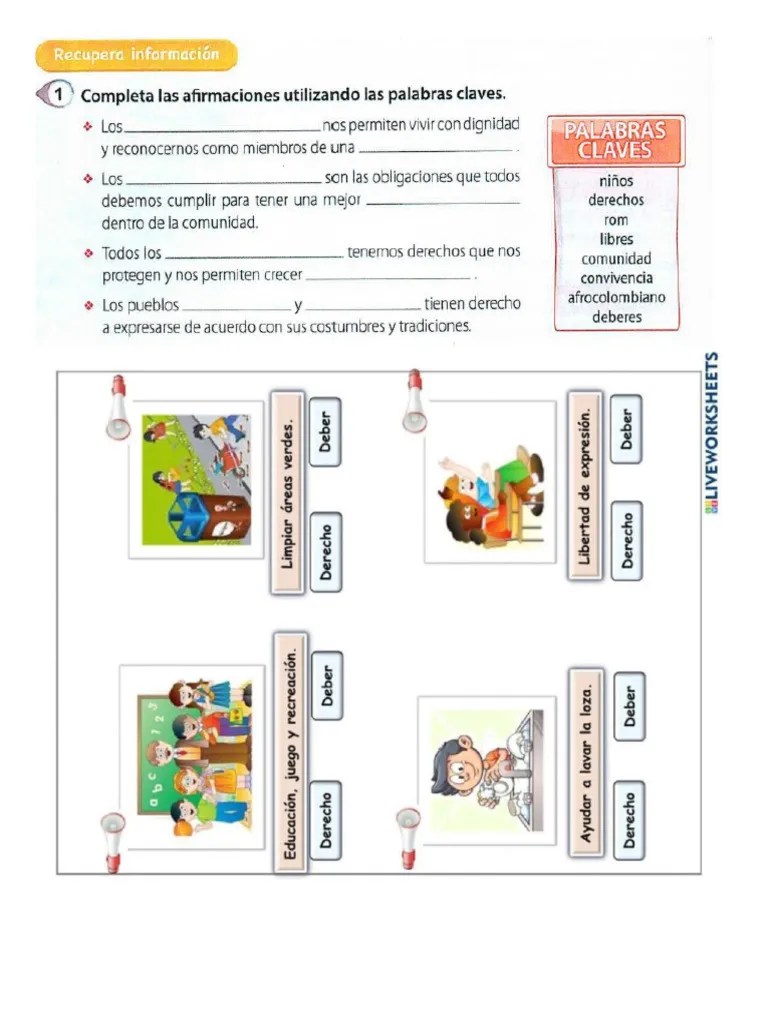 DERECHOS Y DEBERES 3° | PDF