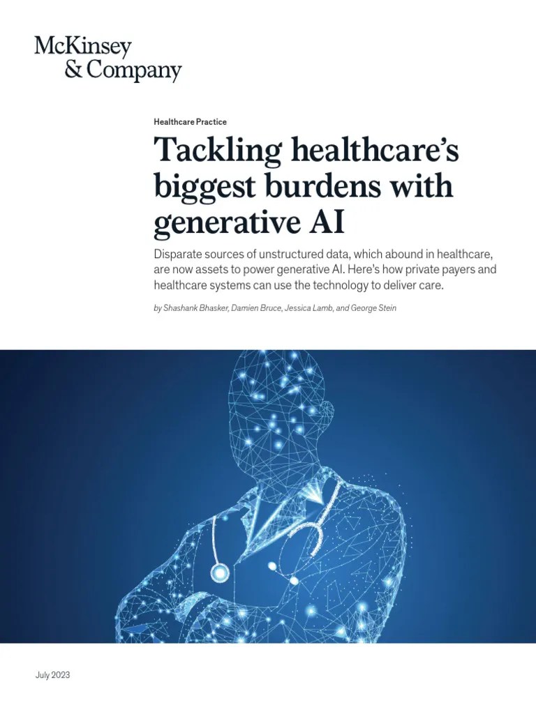 Tackling-healthcares-biggest-burdens-with-generative-ai | PDF ...