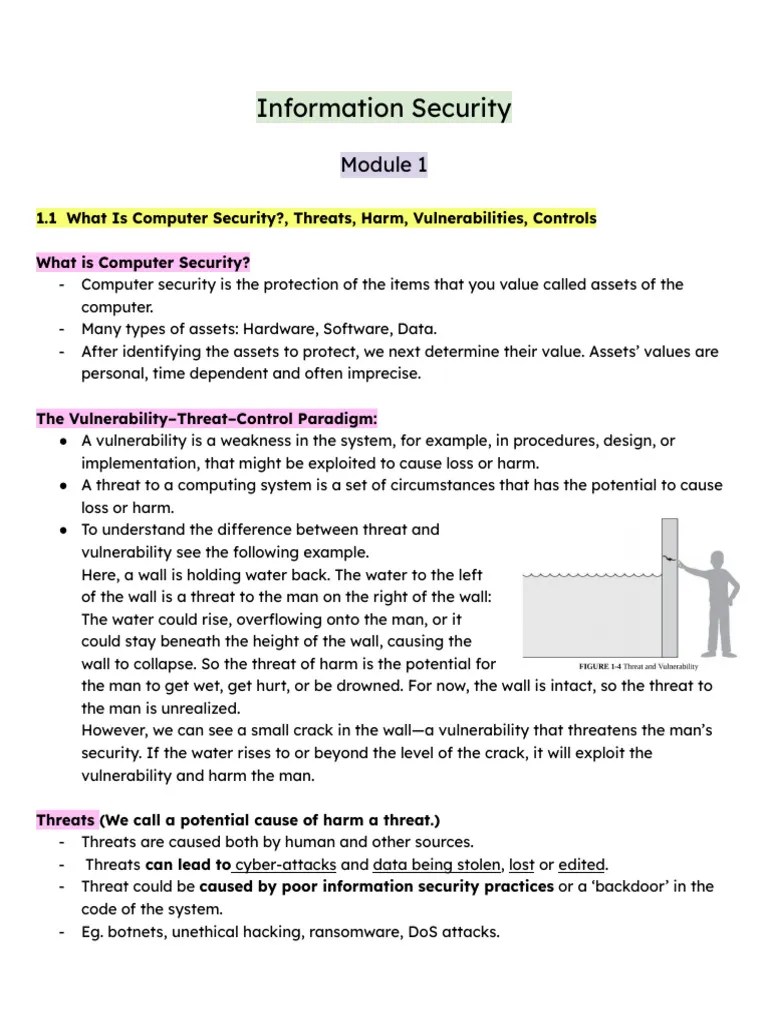 IS Module 1 | PDF | Encryption | Cryptography