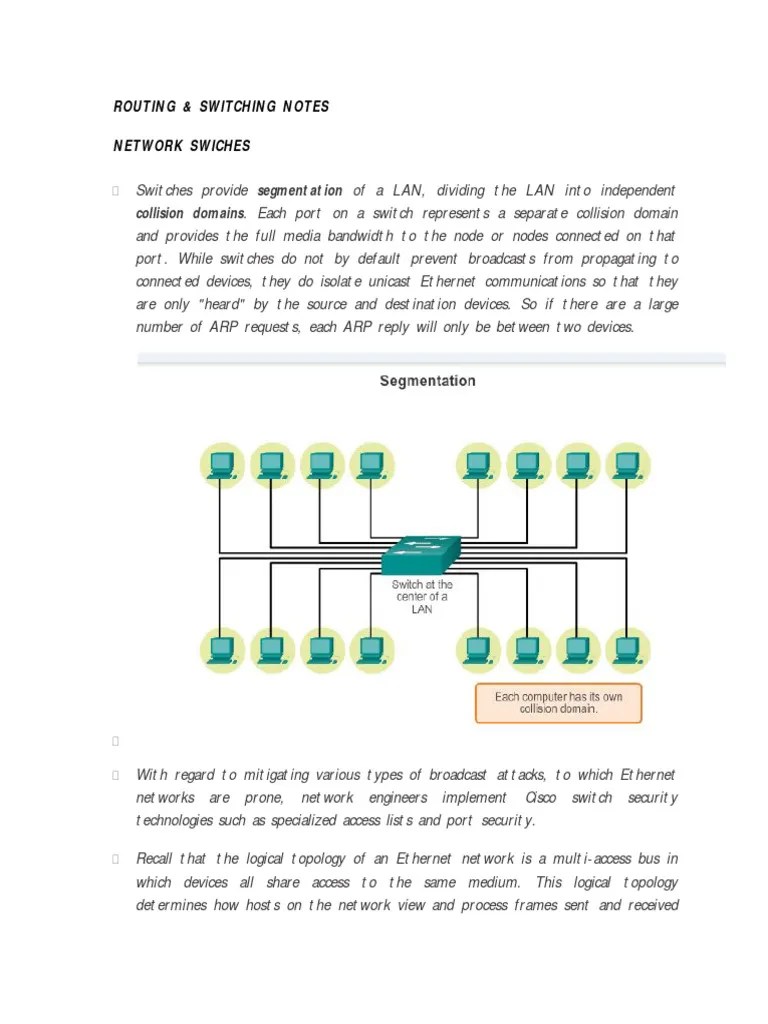Routing&Switching Notes | PDF | Routing | Computer Network