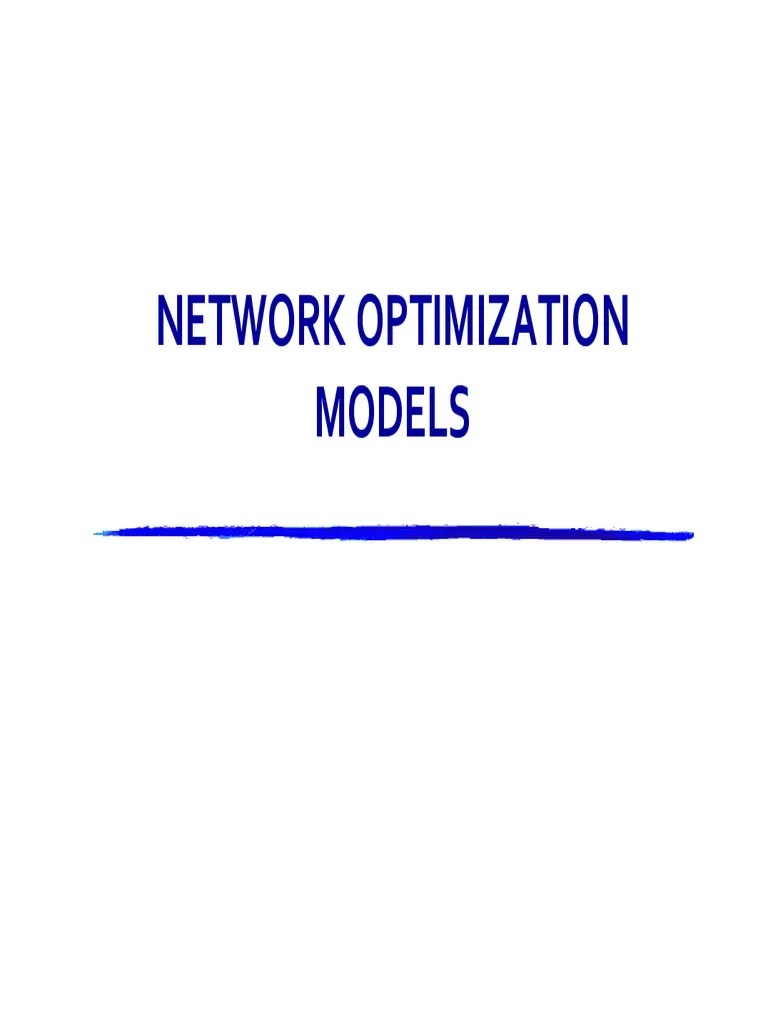 4 OD - Network - Models - S | PDF | Theoretical Computer Science ...