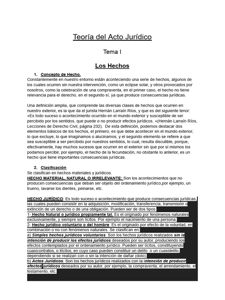 Teoría Del Acto Jurídico | PDF | Donación | Matrimonio
