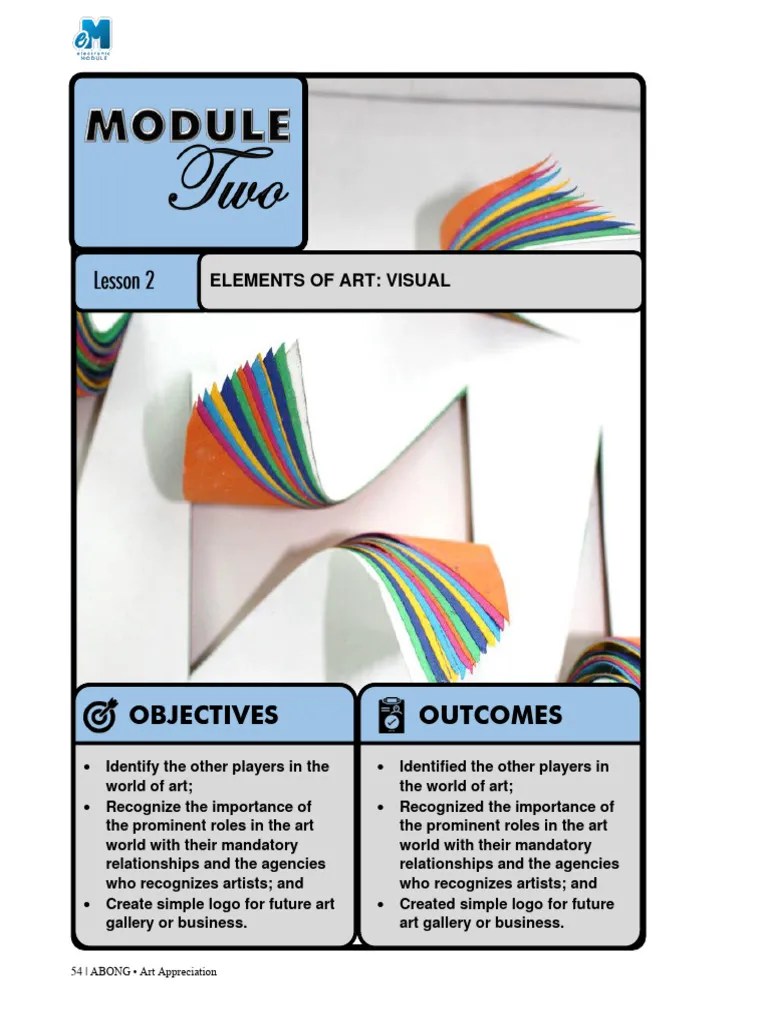 Module 2 Lesson 2 | PDF | Shape | Color