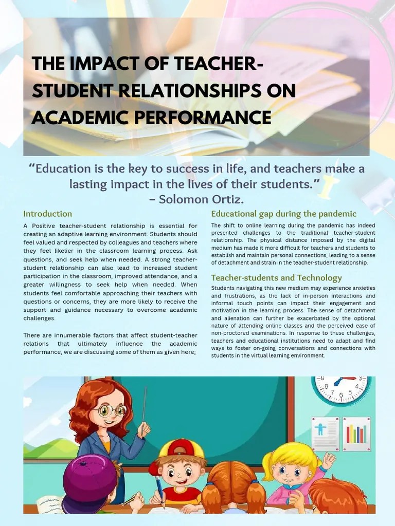 The Impact Of Teacher-Student Relationships On Academic Performance ...