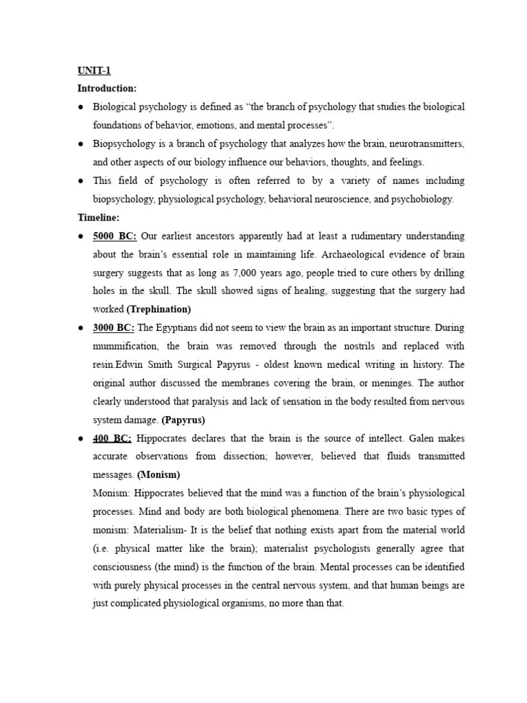 Biopsychology | PDF | Neuron | Depolarization