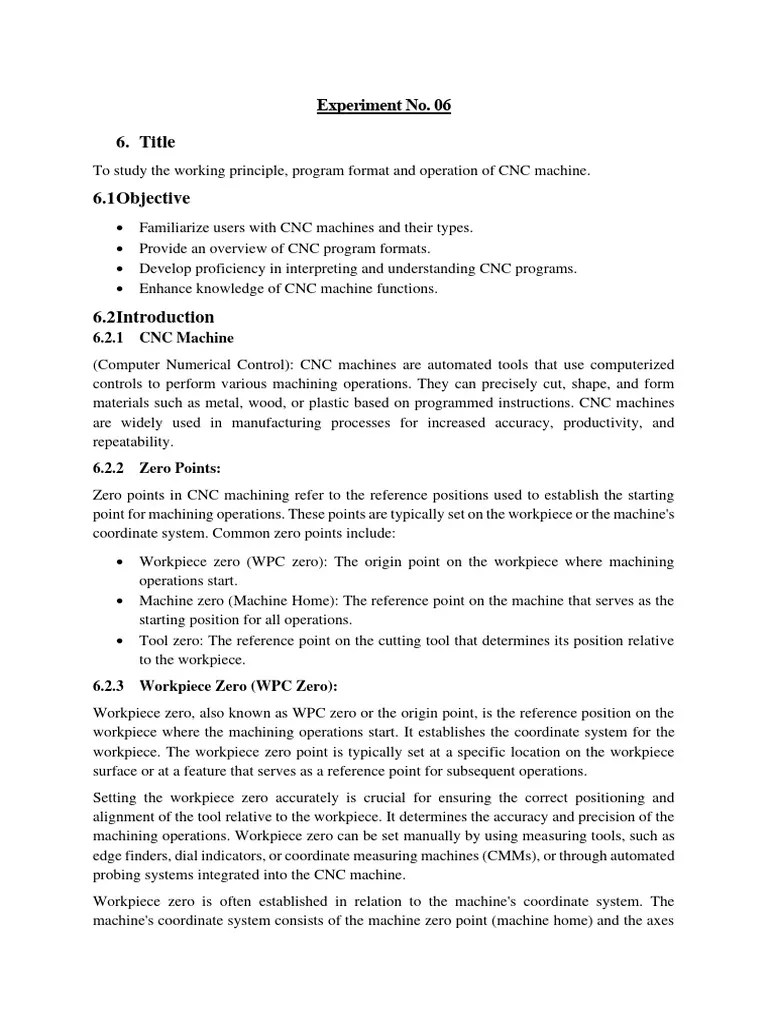 Experiment No 6 | PDF | Numerical Control | Machining