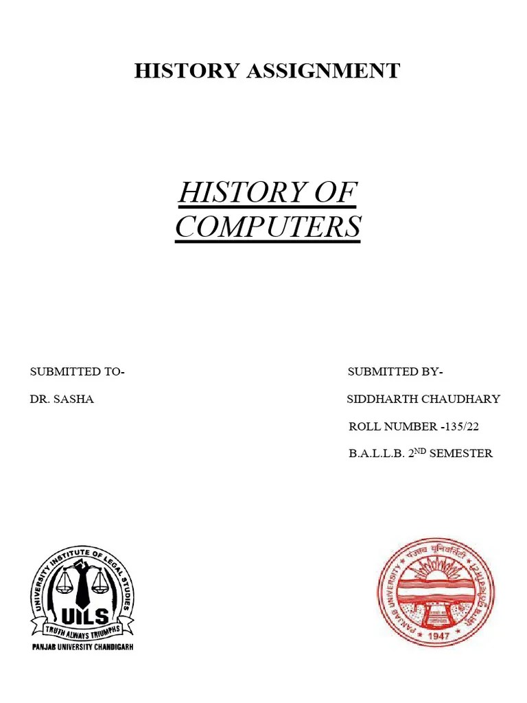 History Of Computers | Download Free PDF | Personal Computers | Computing