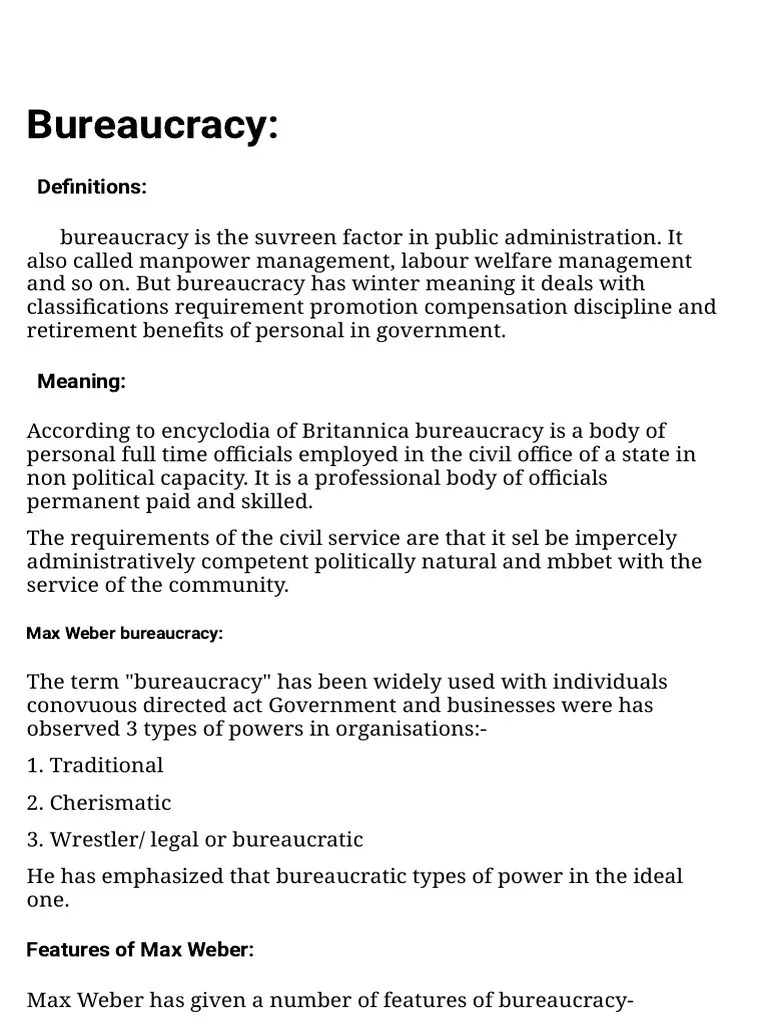 Bureaucracy | PDF | Policy | Bureaucracy