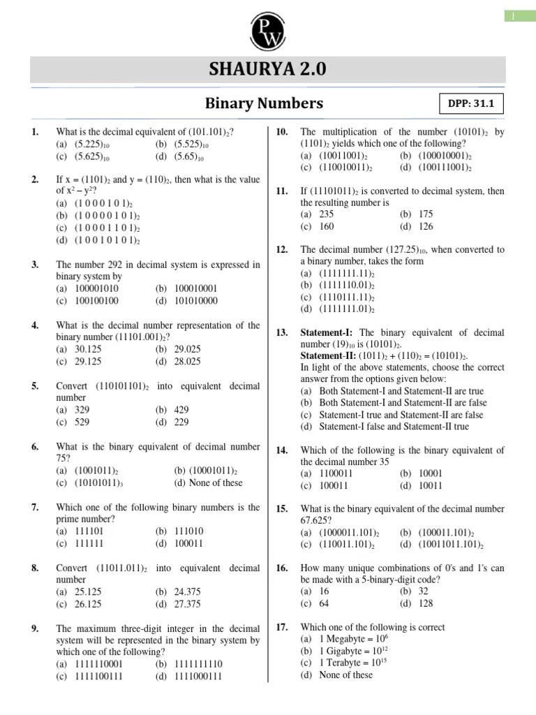 BINARY | PDF | Byte | Computer Science