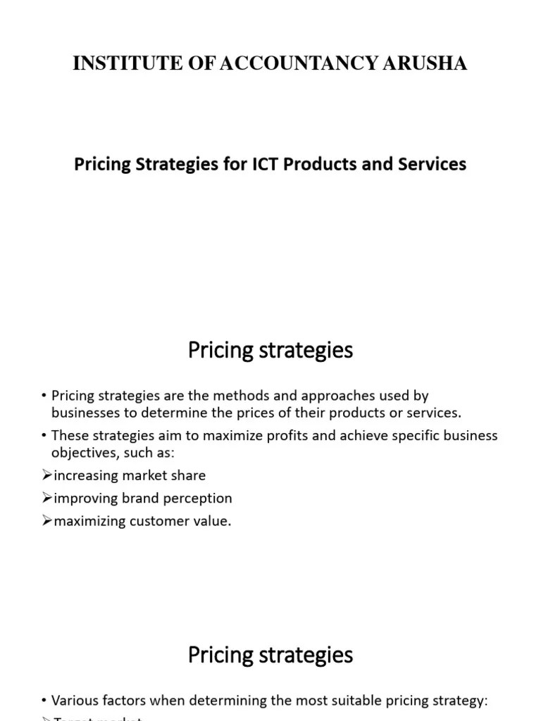 Pricing Strategy | PDF | Pricing | Cost
