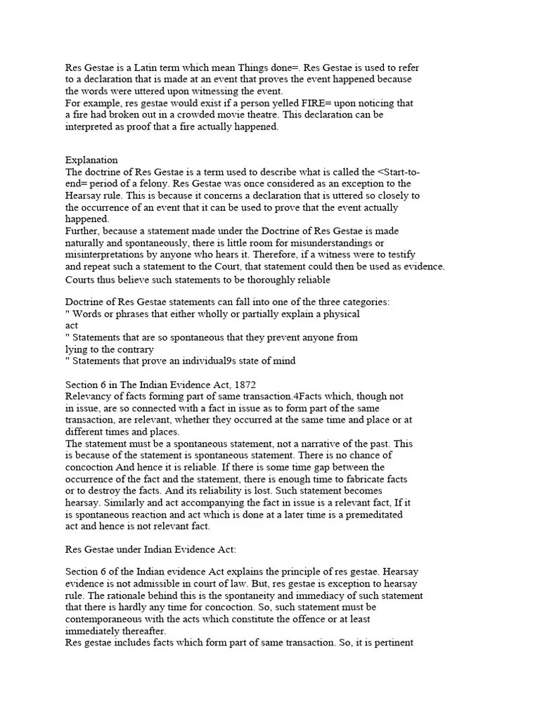 Law Of Evidence | PDF