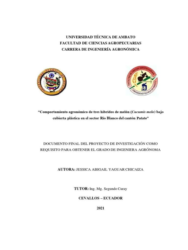 Tesis-266 Ingeniería Agronómica - Yaguar Chicaiza Jessica Abigail | PDF ...